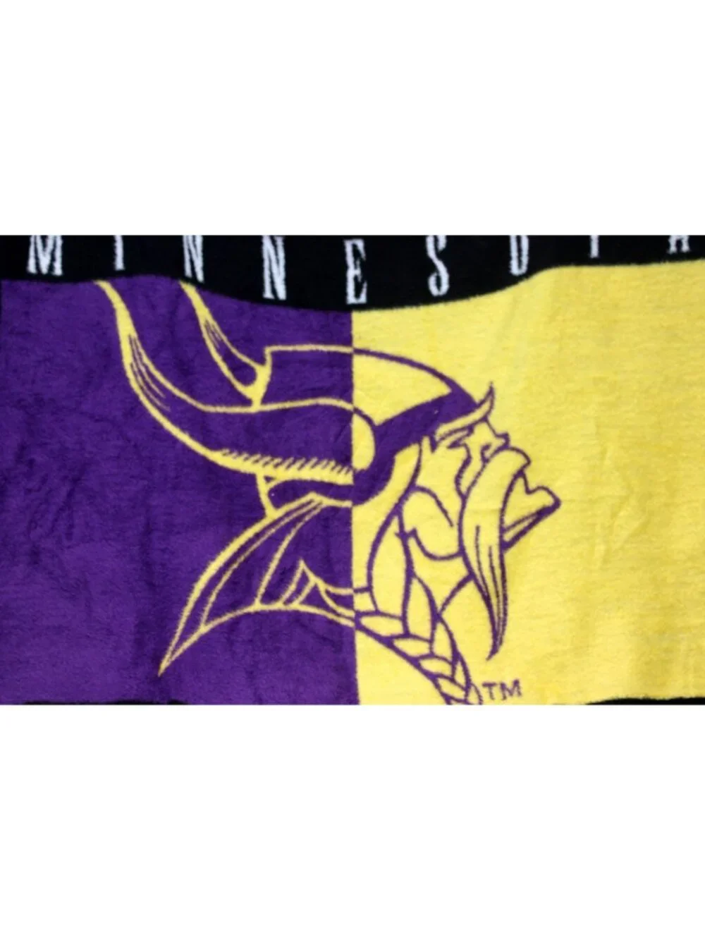 Biederlack Minnesota Vikings Plush Blanket Stadium NFL Faux Fur Reversible Throw